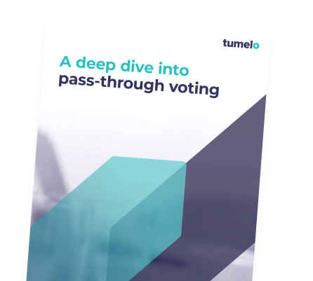 Tumelo whitepaper on pass-through voting-1