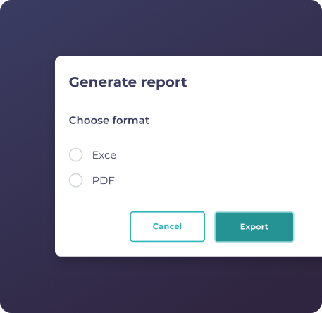 export vote data in excel or pdf